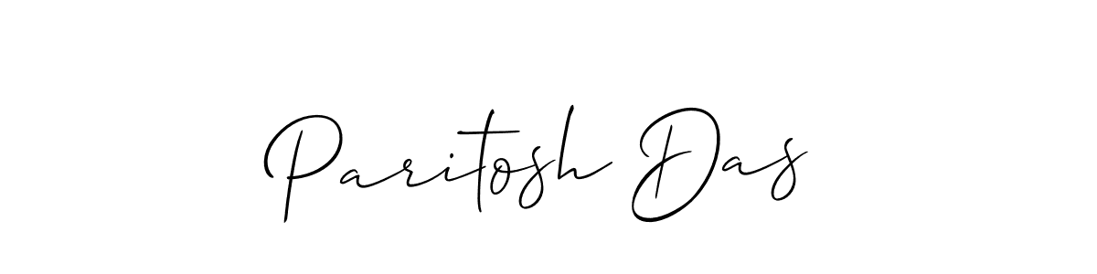Make a beautiful signature design for name Paritosh Das. With this signature (Allison_Script) style, you can create a handwritten signature for free. Paritosh Das signature style 2 images and pictures png