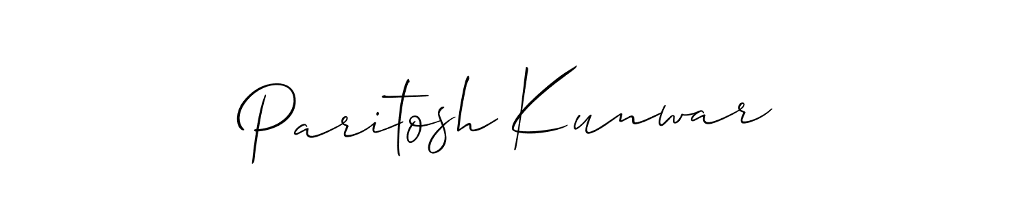 Make a beautiful signature design for name Paritosh Kunwar. Use this online signature maker to create a handwritten signature for free. Paritosh Kunwar signature style 2 images and pictures png