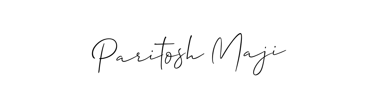 This is the best signature style for the Paritosh Maji name. Also you like these signature font (Allison_Script). Mix name signature. Paritosh Maji signature style 2 images and pictures png