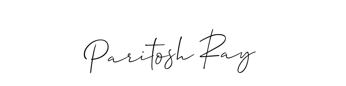 Design your own signature with our free online signature maker. With this signature software, you can create a handwritten (Allison_Script) signature for name Paritosh Ray. Paritosh Ray signature style 2 images and pictures png