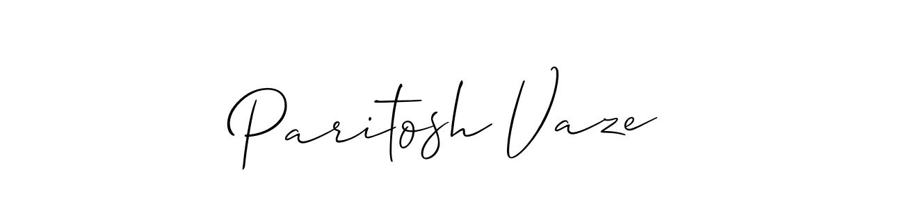 Make a beautiful signature design for name Paritosh Vaze. Use this online signature maker to create a handwritten signature for free. Paritosh Vaze signature style 2 images and pictures png
