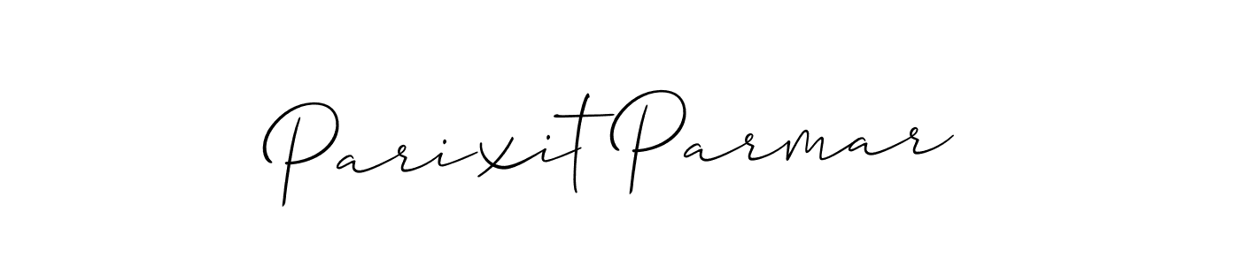 Create a beautiful signature design for name Parixit Parmar. With this signature (Allison_Script) fonts, you can make a handwritten signature for free. Parixit Parmar signature style 2 images and pictures png