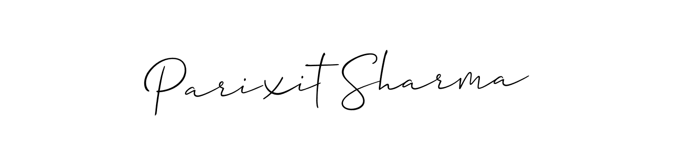 Make a beautiful signature design for name Parixit Sharma. With this signature (Allison_Script) style, you can create a handwritten signature for free. Parixit Sharma signature style 2 images and pictures png