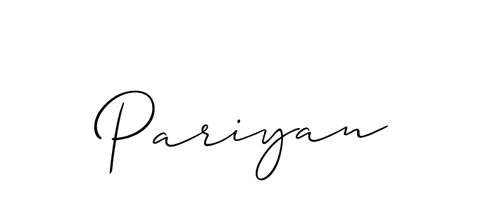Pariyan stylish signature style. Best Handwritten Sign (Allison_Script) for my name. Handwritten Signature Collection Ideas for my name Pariyan. Pariyan signature style 2 images and pictures png