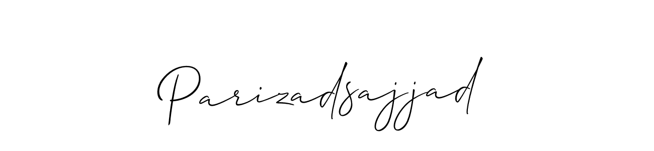 Once you've used our free online signature maker to create your best signature Allison_Script style, it's time to enjoy all of the benefits that Parizadsajjad name signing documents. Parizadsajjad signature style 2 images and pictures png