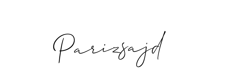 Design your own signature with our free online signature maker. With this signature software, you can create a handwritten (Allison_Script) signature for name Parizsajd. Parizsajd signature style 2 images and pictures png