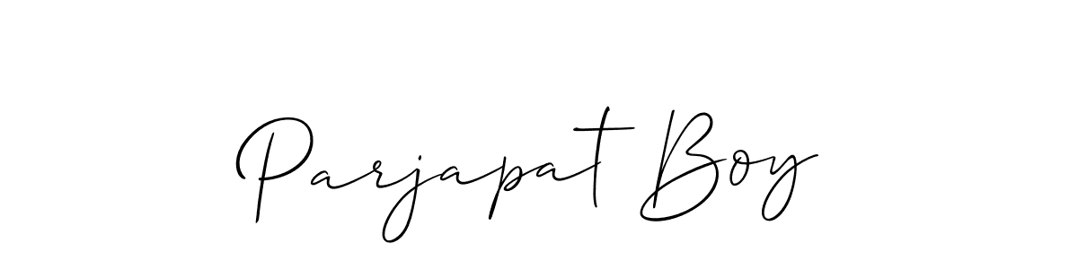 Make a short Parjapat Boy signature style. Manage your documents anywhere anytime using Allison_Script. Create and add eSignatures, submit forms, share and send files easily. Parjapat Boy signature style 2 images and pictures png