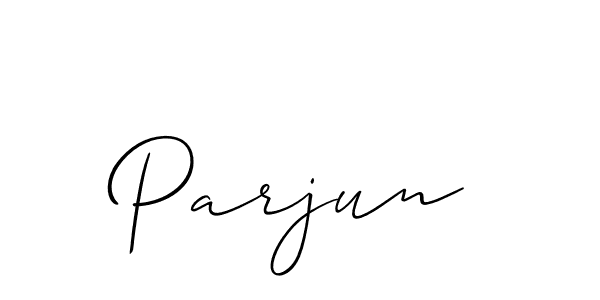 How to make Parjun signature? Allison_Script is a professional autograph style. Create handwritten signature for Parjun name. Parjun signature style 2 images and pictures png