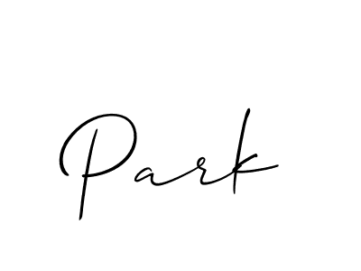 Create a beautiful signature design for name Park. With this signature (Allison_Script) fonts, you can make a handwritten signature for free. Park signature style 2 images and pictures png