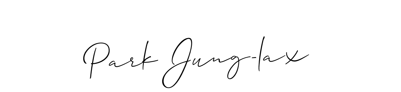 Best and Professional Signature Style for Park Jung-lax. Allison_Script Best Signature Style Collection. Park Jung-lax signature style 2 images and pictures png