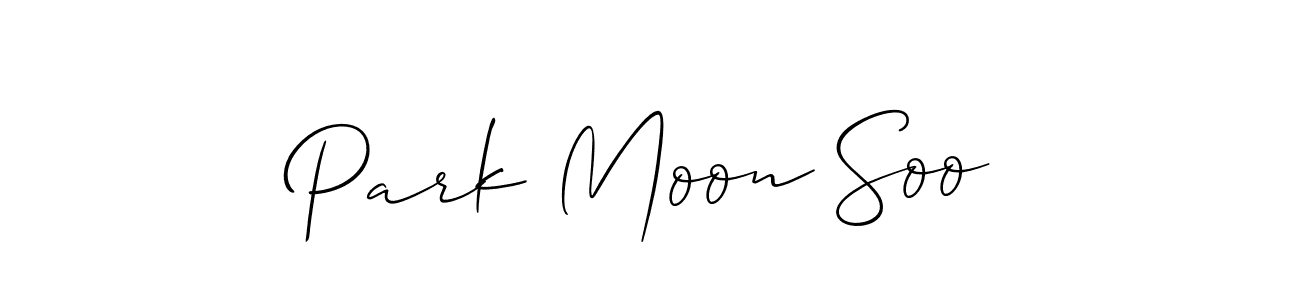 How to Draw Park Moon Soo signature style? Allison_Script is a latest design signature styles for name Park Moon Soo. Park Moon Soo signature style 2 images and pictures png
