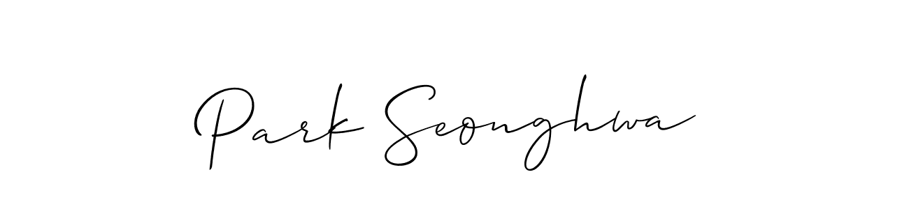 It looks lik you need a new signature style for name Park Seonghwa. Design unique handwritten (Allison_Script) signature with our free signature maker in just a few clicks. Park Seonghwa signature style 2 images and pictures png