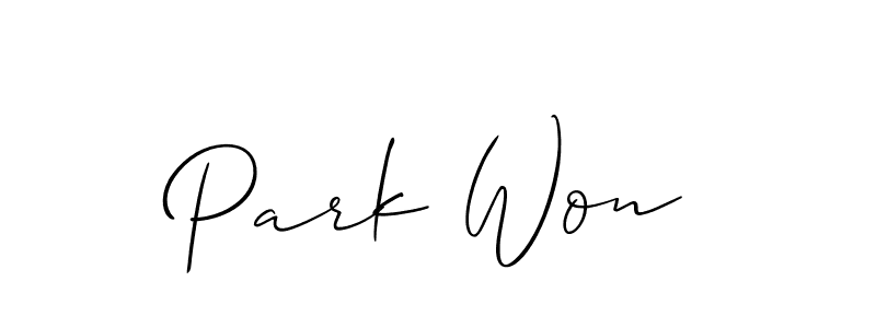 Best and Professional Signature Style for Park Won. Allison_Script Best Signature Style Collection. Park Won signature style 2 images and pictures png