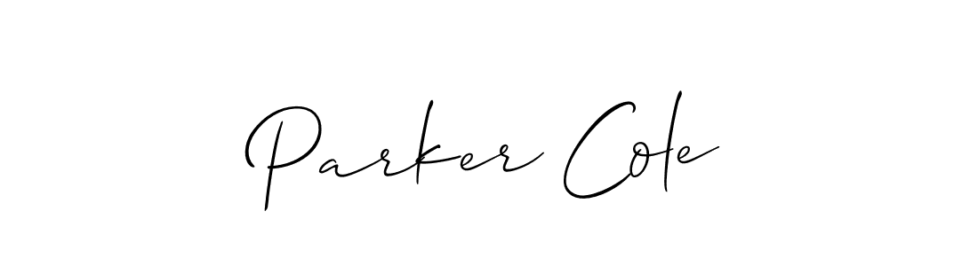 Parker Cole stylish signature style. Best Handwritten Sign (Allison_Script) for my name. Handwritten Signature Collection Ideas for my name Parker Cole. Parker Cole signature style 2 images and pictures png