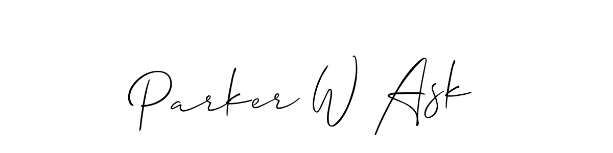 Once you've used our free online signature maker to create your best signature Allison_Script style, it's time to enjoy all of the benefits that Parker W Ask name signing documents. Parker W Ask signature style 2 images and pictures png