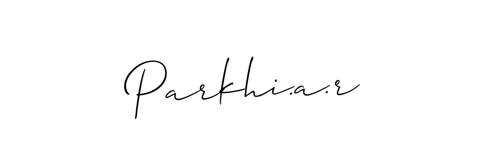 Create a beautiful signature design for name Parkhi.a.r. With this signature (Allison_Script) fonts, you can make a handwritten signature for free. Parkhi.a.r signature style 2 images and pictures png