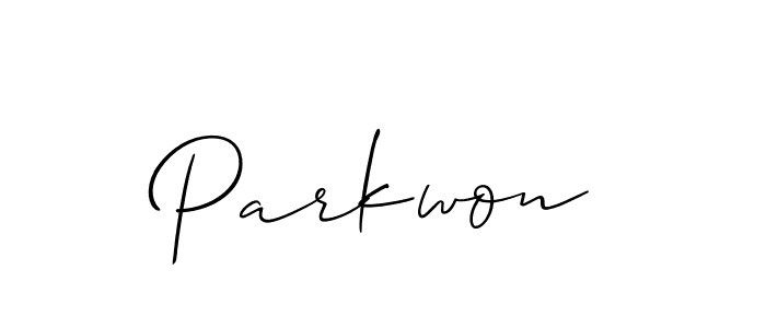 Parkwon stylish signature style. Best Handwritten Sign (Allison_Script) for my name. Handwritten Signature Collection Ideas for my name Parkwon. Parkwon signature style 2 images and pictures png