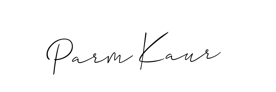 Also we have Parm Kaur name is the best signature style. Create professional handwritten signature collection using Allison_Script autograph style. Parm Kaur signature style 2 images and pictures png