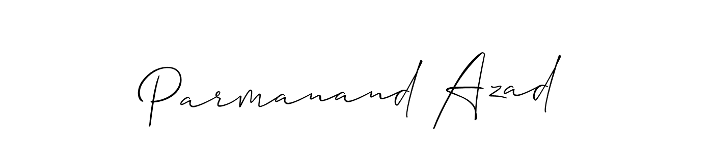 if you are searching for the best signature style for your name Parmanand Azad. so please give up your signature search. here we have designed multiple signature styles  using Allison_Script. Parmanand Azad signature style 2 images and pictures png