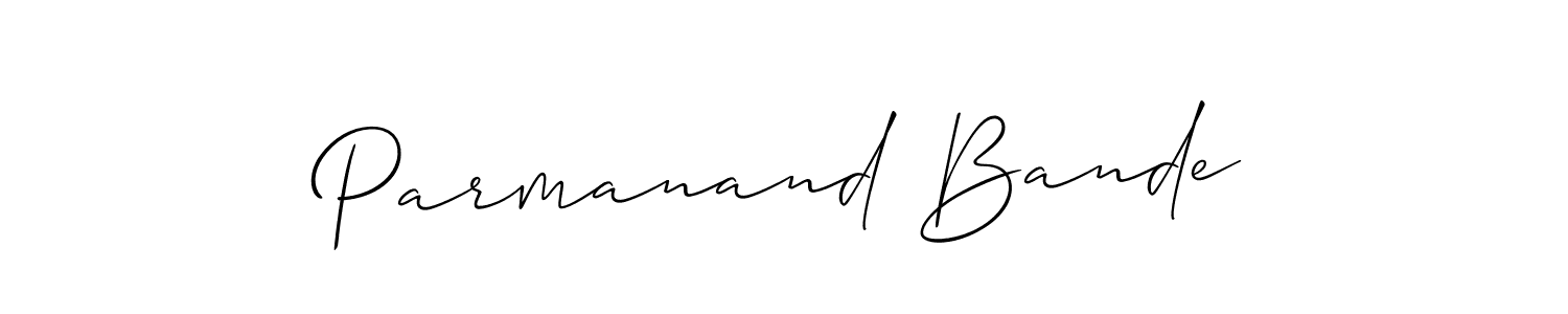 It looks lik you need a new signature style for name Parmanand Bande. Design unique handwritten (Allison_Script) signature with our free signature maker in just a few clicks. Parmanand Bande signature style 2 images and pictures png