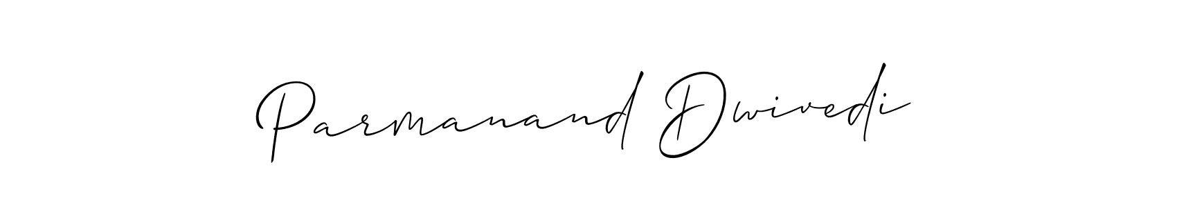 Parmanand Dwivedi stylish signature style. Best Handwritten Sign (Allison_Script) for my name. Handwritten Signature Collection Ideas for my name Parmanand Dwivedi. Parmanand Dwivedi signature style 2 images and pictures png