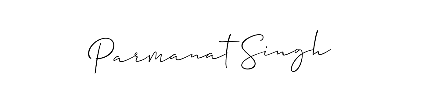 How to make Parmanat Singh signature? Allison_Script is a professional autograph style. Create handwritten signature for Parmanat Singh name. Parmanat Singh signature style 2 images and pictures png