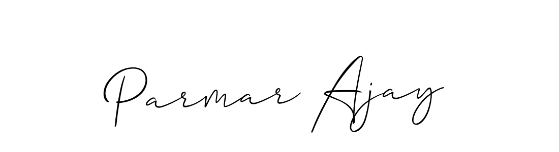 Also You can easily find your signature by using the search form. We will create Parmar Ajay name handwritten signature images for you free of cost using Allison_Script sign style. Parmar Ajay signature style 2 images and pictures png