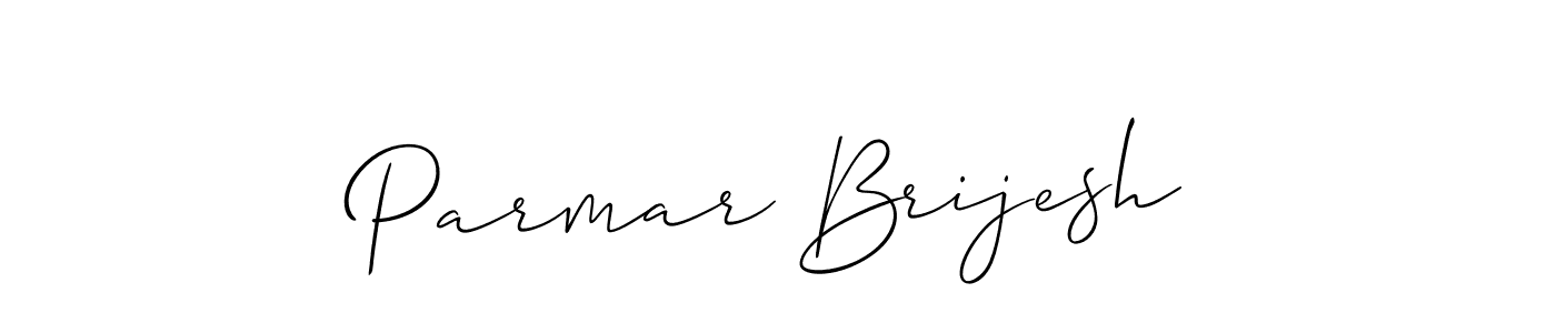 Create a beautiful signature design for name Parmar Brijesh. With this signature (Allison_Script) fonts, you can make a handwritten signature for free. Parmar Brijesh signature style 2 images and pictures png