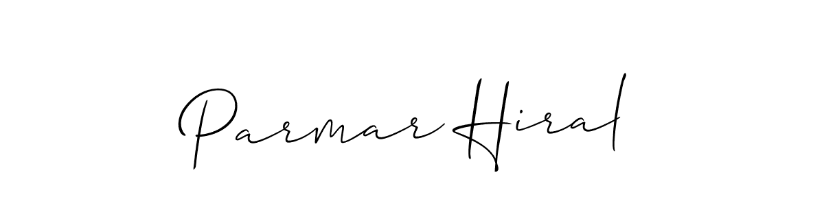Also we have Parmar Hiral name is the best signature style. Create professional handwritten signature collection using Allison_Script autograph style. Parmar Hiral signature style 2 images and pictures png
