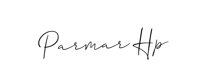 Create a beautiful signature design for name Parmar Hp. With this signature (Allison_Script) fonts, you can make a handwritten signature for free. Parmar Hp signature style 2 images and pictures png