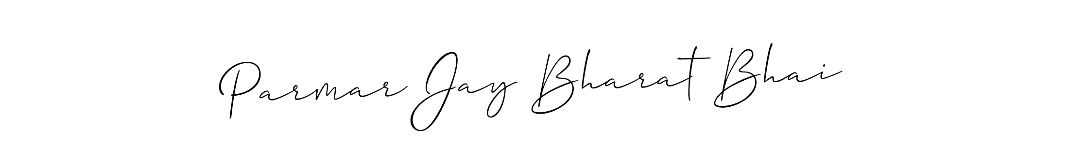 The best way (Allison_Script) to make a short signature is to pick only two or three words in your name. The name Parmar Jay Bharat Bhai include a total of six letters. For converting this name. Parmar Jay Bharat Bhai signature style 2 images and pictures png
