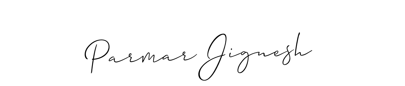 Allison_Script is a professional signature style that is perfect for those who want to add a touch of class to their signature. It is also a great choice for those who want to make their signature more unique. Get Parmar Jignesh name to fancy signature for free. Parmar Jignesh signature style 2 images and pictures png