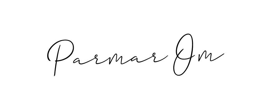 How to make Parmar Om name signature. Use Allison_Script style for creating short signs online. This is the latest handwritten sign. Parmar Om signature style 2 images and pictures png