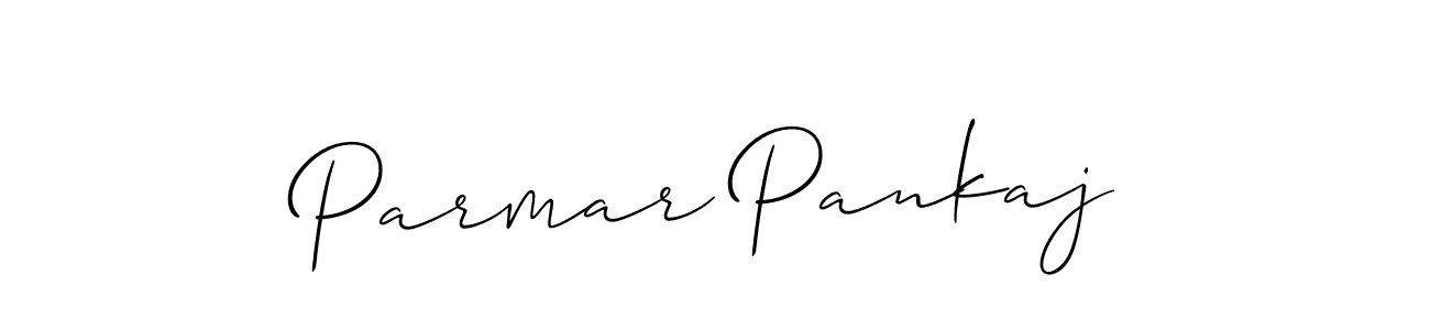 Design your own signature with our free online signature maker. With this signature software, you can create a handwritten (Allison_Script) signature for name Parmar Pankaj. Parmar Pankaj signature style 2 images and pictures png