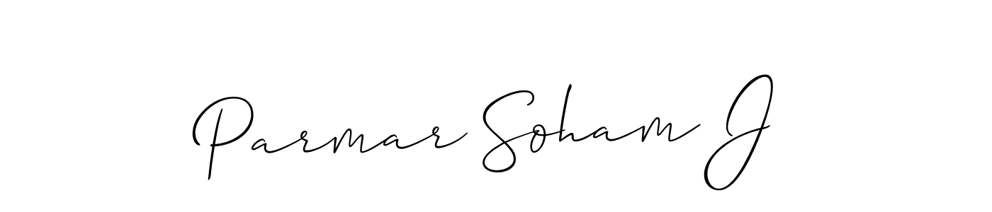 Best and Professional Signature Style for Parmar Soham J. Allison_Script Best Signature Style Collection. Parmar Soham J signature style 2 images and pictures png