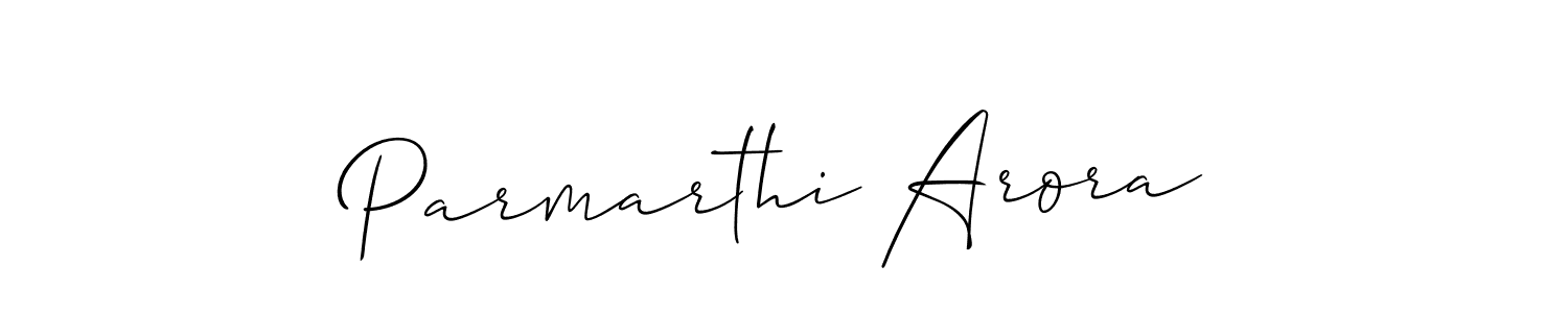 Make a beautiful signature design for name Parmarthi Arora. Use this online signature maker to create a handwritten signature for free. Parmarthi Arora signature style 2 images and pictures png