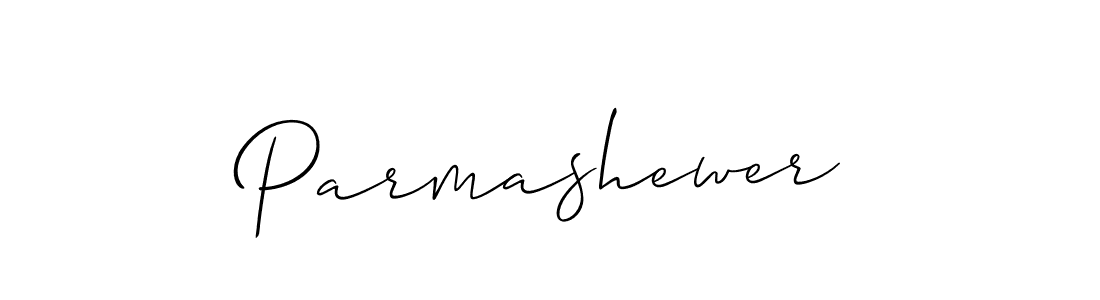 Design your own signature with our free online signature maker. With this signature software, you can create a handwritten (Allison_Script) signature for name Parmashewer. Parmashewer signature style 2 images and pictures png