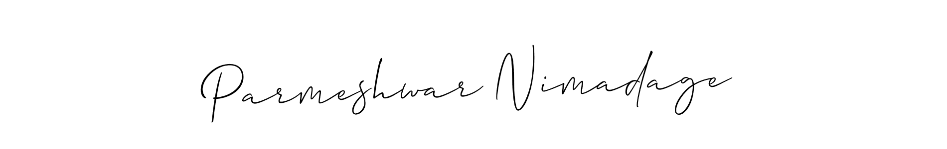 Create a beautiful signature design for name Parmeshwar Nimadage. With this signature (Allison_Script) fonts, you can make a handwritten signature for free. Parmeshwar Nimadage signature style 2 images and pictures png