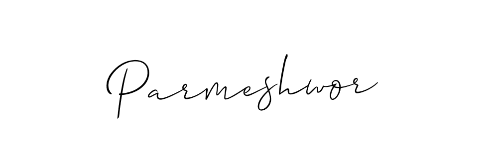 Use a signature maker to create a handwritten signature online. With this signature software, you can design (Allison_Script) your own signature for name Parmeshwor. Parmeshwor signature style 2 images and pictures png