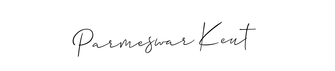 Use a signature maker to create a handwritten signature online. With this signature software, you can design (Allison_Script) your own signature for name Parmeswar Keut. Parmeswar Keut signature style 2 images and pictures png