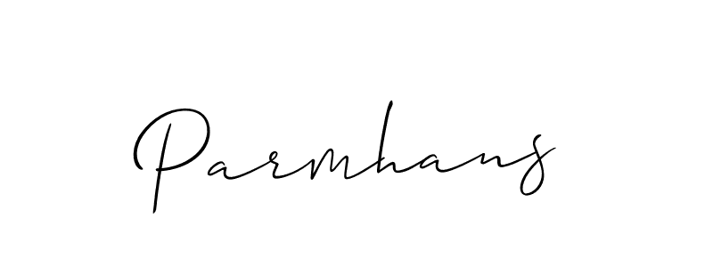 Design your own signature with our free online signature maker. With this signature software, you can create a handwritten (Allison_Script) signature for name Parmhans. Parmhans signature style 2 images and pictures png