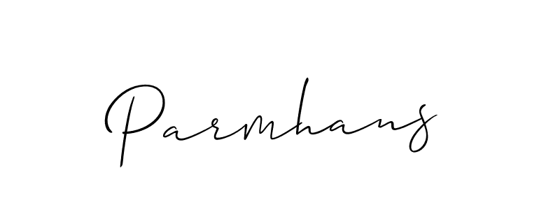 Design your own signature with our free online signature maker. With this signature software, you can create a handwritten (Allison_Script) signature for name Parmhans. Parmhans signature style 2 images and pictures png