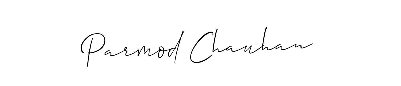 Use a signature maker to create a handwritten signature online. With this signature software, you can design (Allison_Script) your own signature for name Parmod Chauhan. Parmod Chauhan signature style 2 images and pictures png