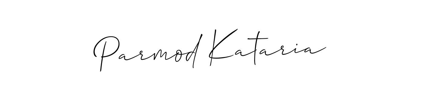 Also You can easily find your signature by using the search form. We will create Parmod Kataria name handwritten signature images for you free of cost using Allison_Script sign style. Parmod Kataria signature style 2 images and pictures png