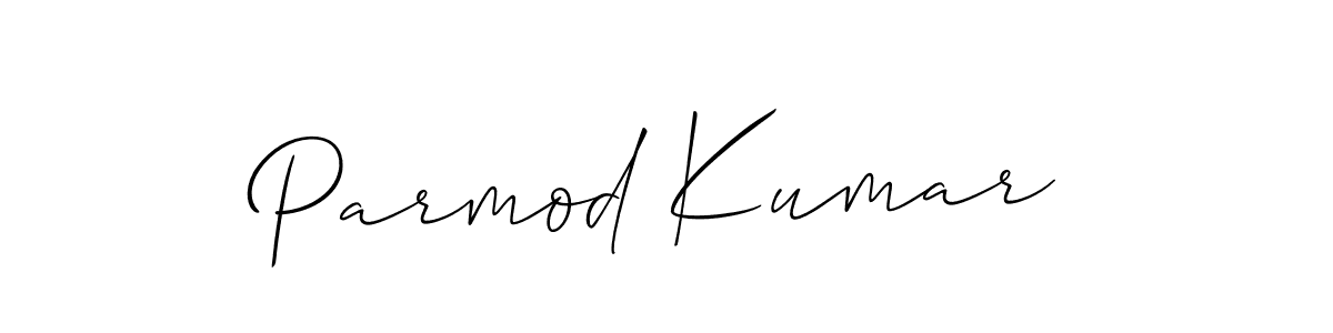 How to make Parmod Kumar name signature. Use Allison_Script style for creating short signs online. This is the latest handwritten sign. Parmod Kumar signature style 2 images and pictures png