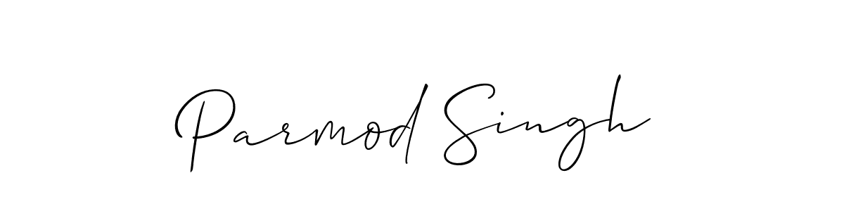 How to make Parmod Singh signature? Allison_Script is a professional autograph style. Create handwritten signature for Parmod Singh name. Parmod Singh signature style 2 images and pictures png