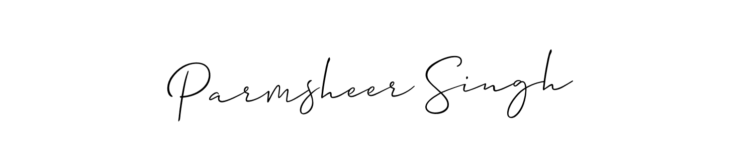 Allison_Script is a professional signature style that is perfect for those who want to add a touch of class to their signature. It is also a great choice for those who want to make their signature more unique. Get Parmsheer Singh name to fancy signature for free. Parmsheer Singh signature style 2 images and pictures png