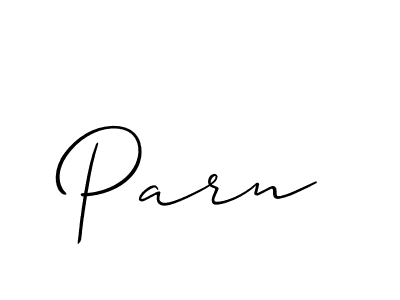 if you are searching for the best signature style for your name Parn. so please give up your signature search. here we have designed multiple signature styles  using Allison_Script. Parn signature style 2 images and pictures png