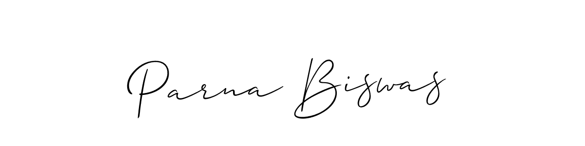 Similarly Allison_Script is the best handwritten signature design. Signature creator online .You can use it as an online autograph creator for name Parna Biswas. Parna Biswas signature style 2 images and pictures png