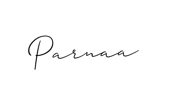 Once you've used our free online signature maker to create your best signature Allison_Script style, it's time to enjoy all of the benefits that Parnaa name signing documents. Parnaa signature style 2 images and pictures png
